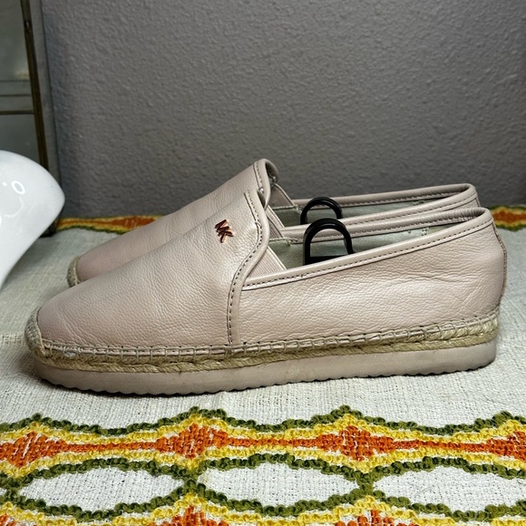 Micheal Kors Pink/Rose Gold Slip-on Loafer espadrille Flats sz 7.5 - Picture 1 of 8
